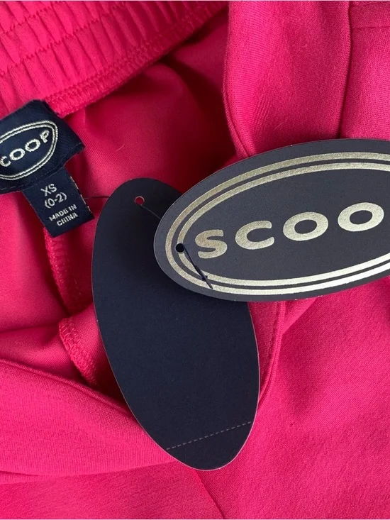 High Rise Wide Leg Hot Pink Women’s Pants Size XS NWT Elastic Back Waistband - Picture 9 of 15